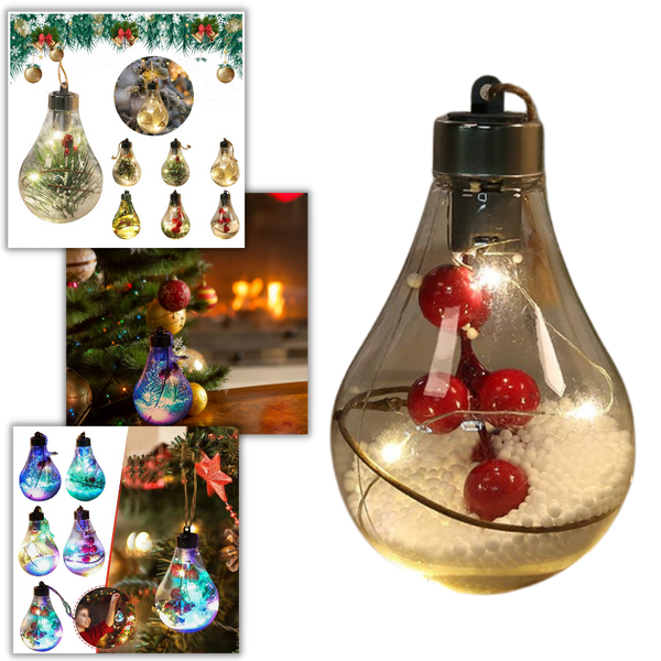 LED Transparent Christmas Ball Lightbulb