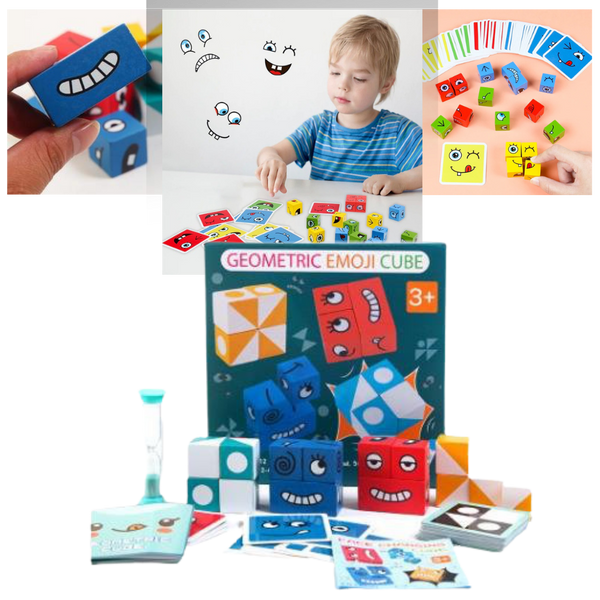 Montessori Magic Cube Emoji Game