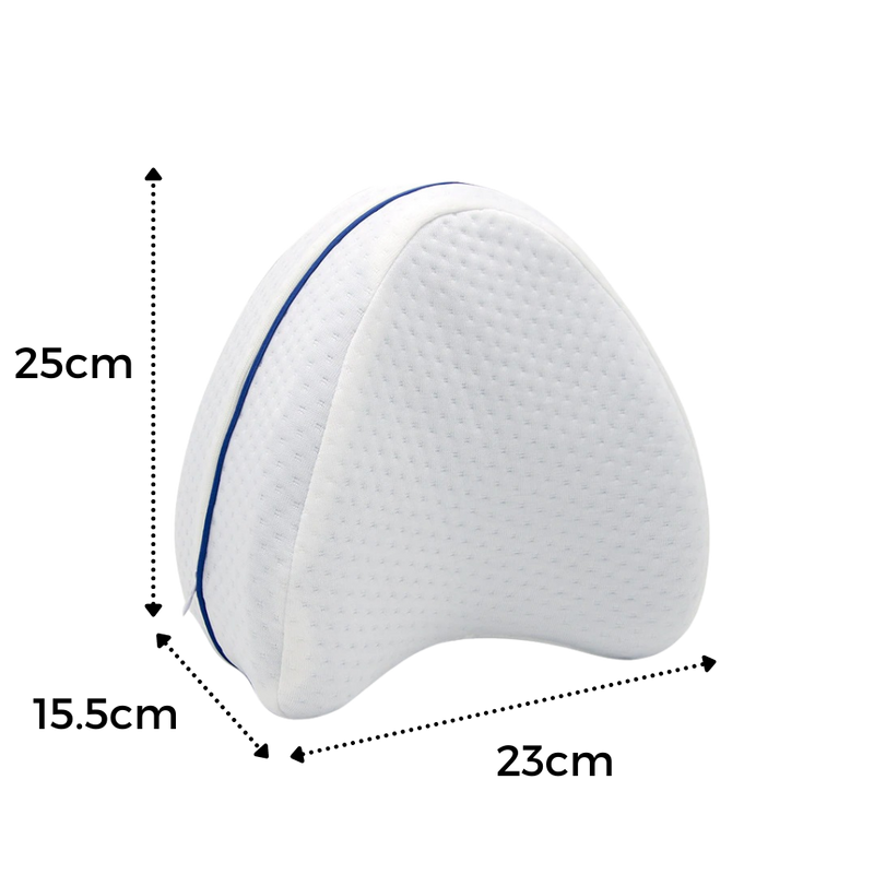 Orthopedic knee and leg pillow with memory foam