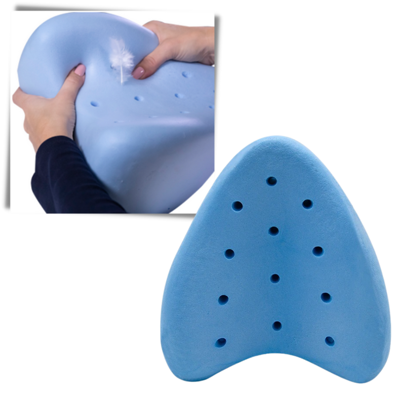 Orthopedic knee and leg pillow with memory foam