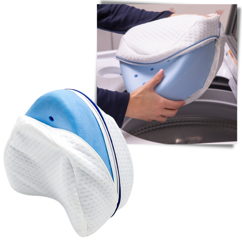 Orthopedic knee and leg pillow with memory foam