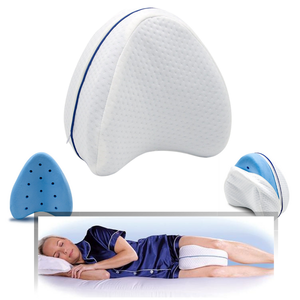 Orthopedic knee and leg pillow with memory foam