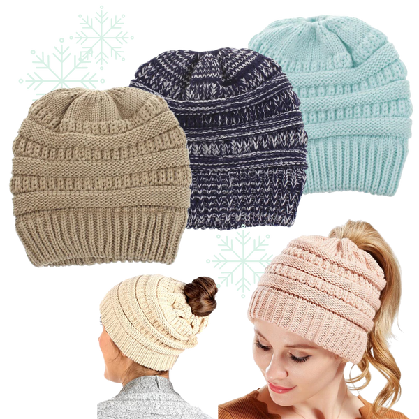 Beanie for Ponytail and Messy Bun