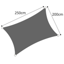 Weatherproof Rectangular Sun Shade sail