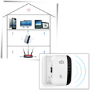 Remote WiFi amplifier and signal booster
