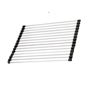Roll-up stainless steel drainer for dishes and food