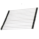 Roll-up stainless steel drainer for dishes and food