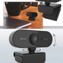 Rotating 1080p HD USB Webcam with Microphone