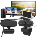 Rotating 1080p HD USB Webcam with Microphone