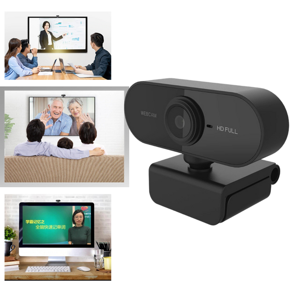 Rotating 1080p HD USB Webcam with Microphone