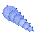 Pack of 6 Silicone Stretch Lids