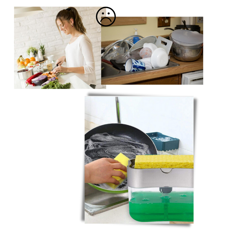 Detergent Dispenser With Sponge Holder