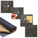 Self-adhesive leather repair patch