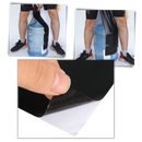 Self-adhesive leather repair patch