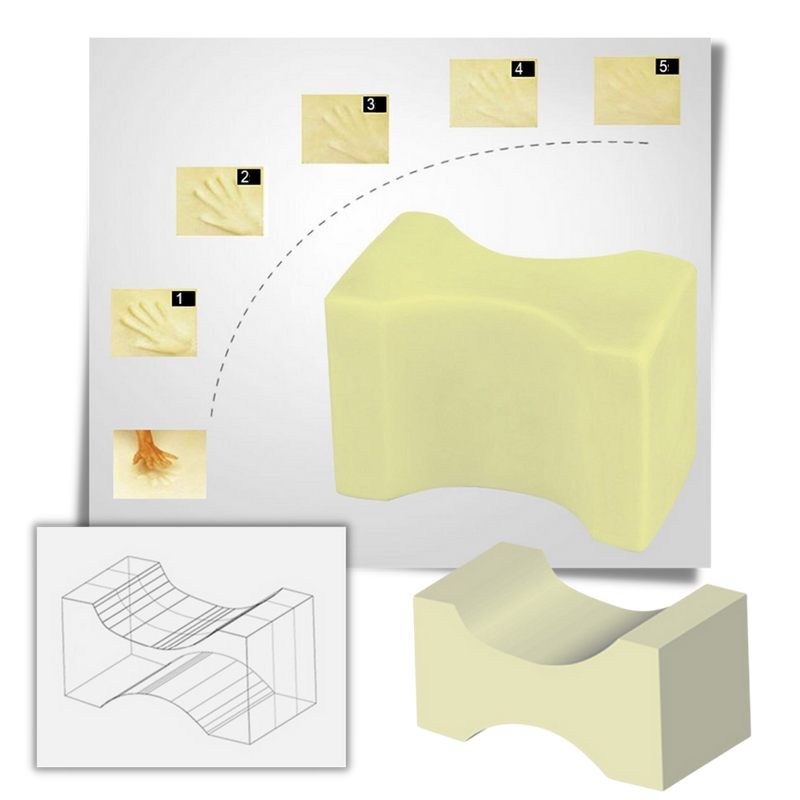 Side Sleeper Knee and Leg Memory Foam Pillow
