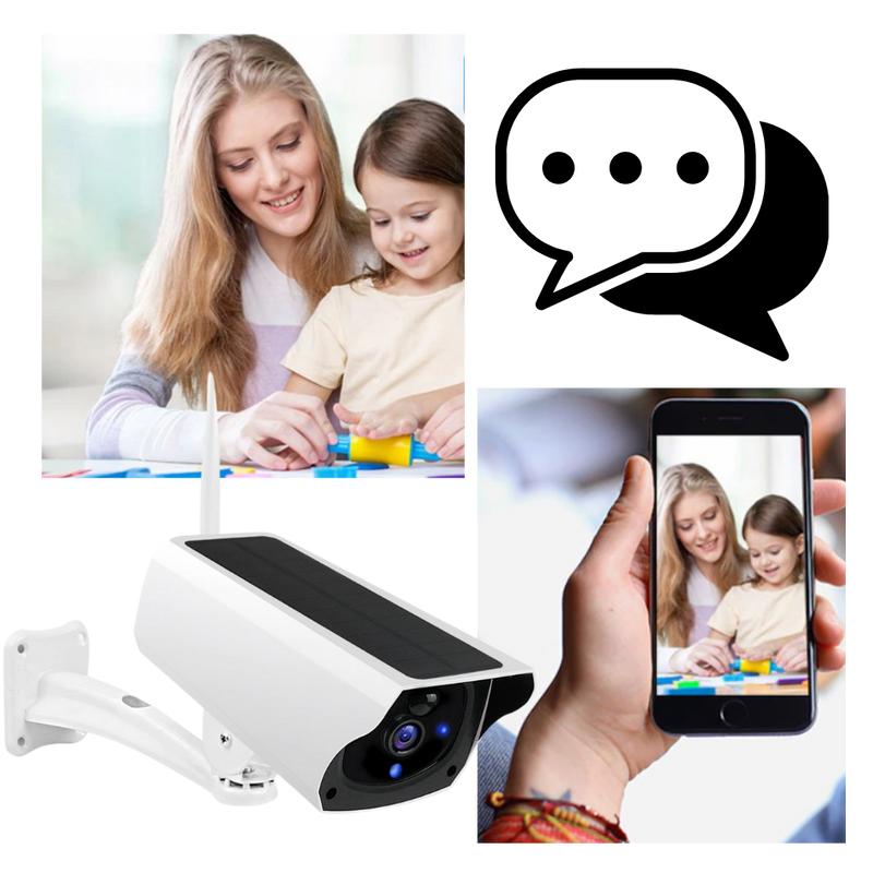 Solar surveillance camera