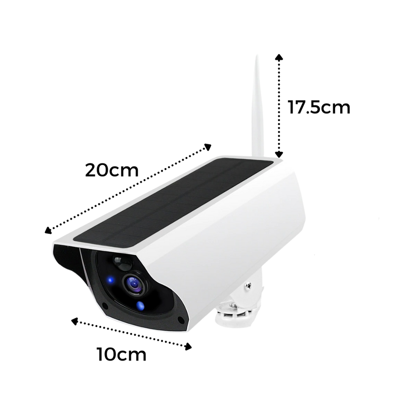 Solar surveillance camera