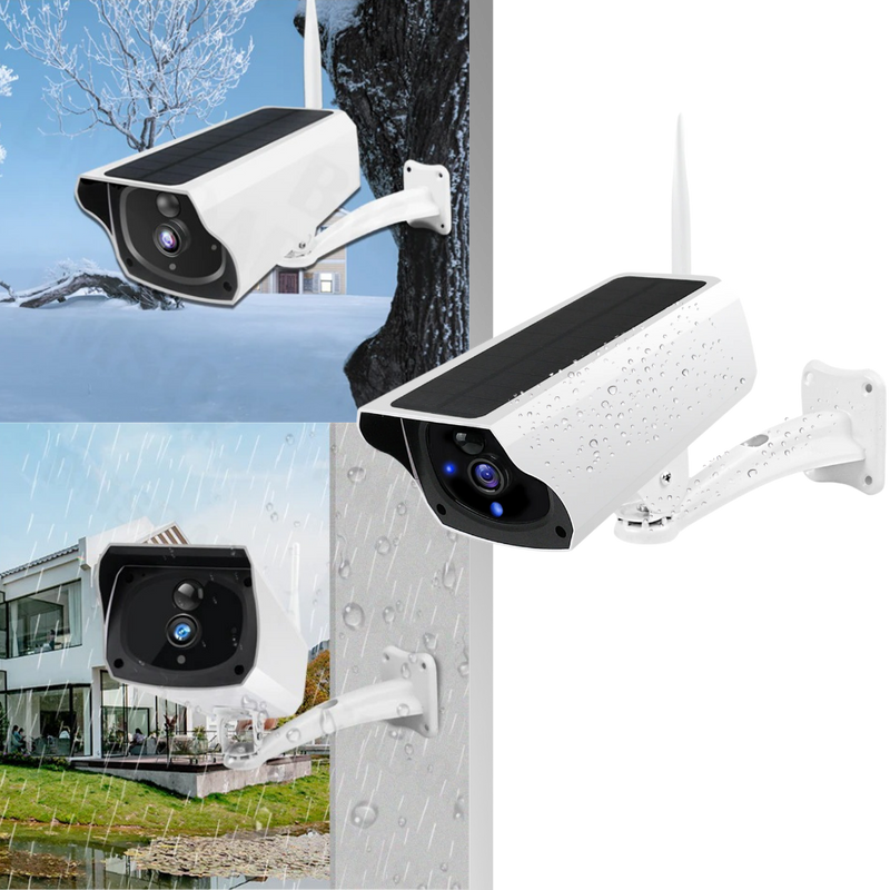 Solar surveillance camera