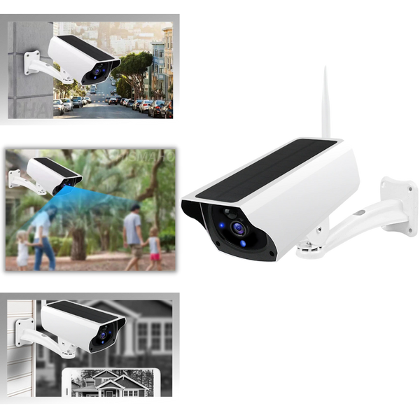 Solar surveillance camera