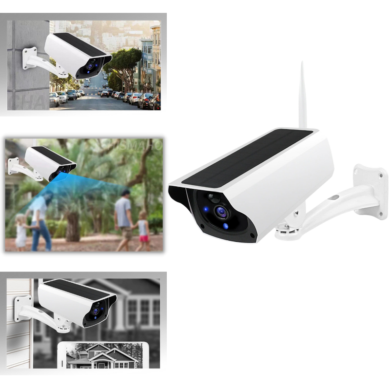 Solar surveillance camera