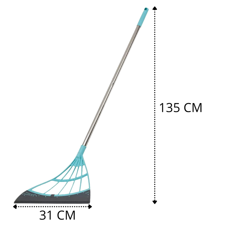 Telescopic rubber sweeper