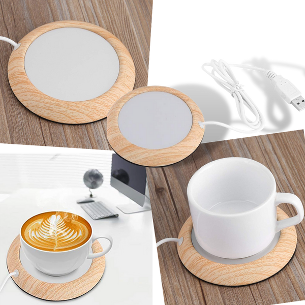 USB Electric Wood Cup Warmer