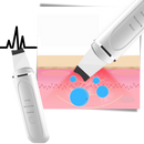 Ultrasonic deep cleansing facial scrubber