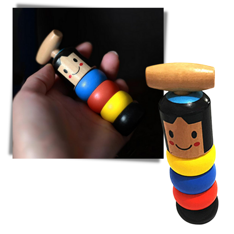 Magic Unbreakable Wooden Man Toy