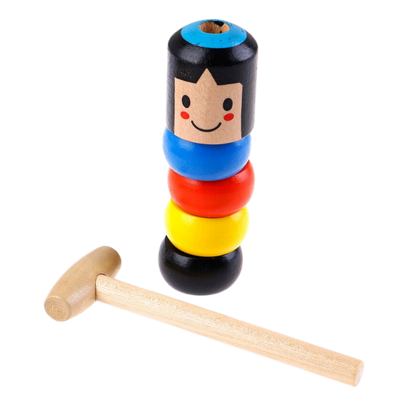 Magic Unbreakable Wooden Man Toy