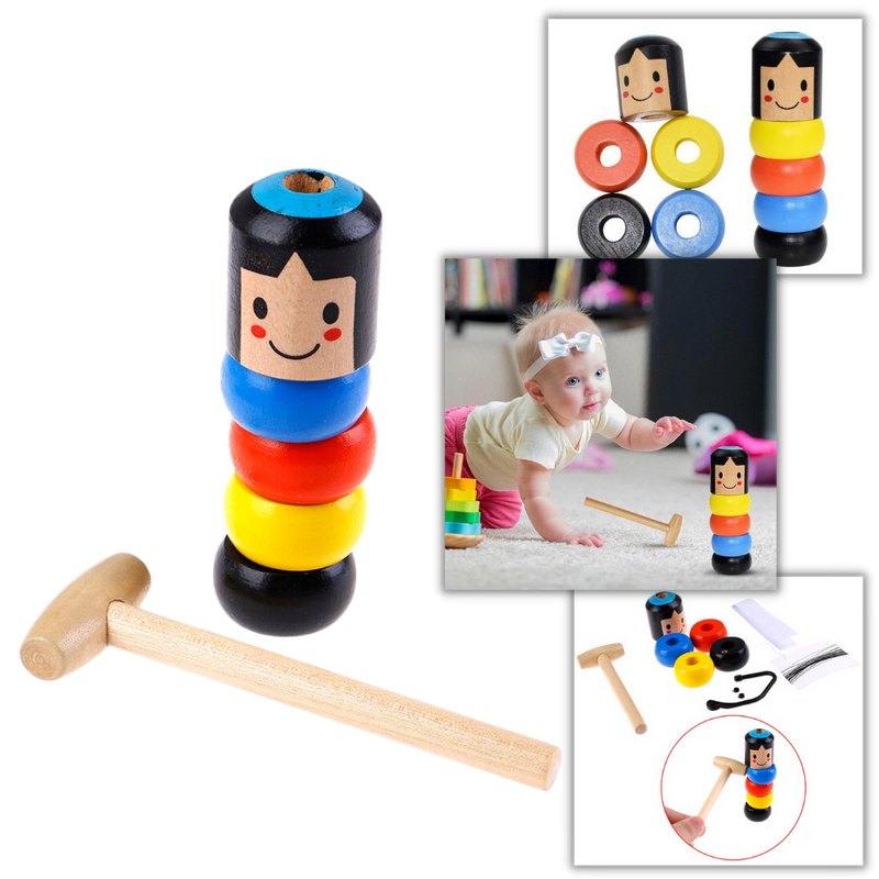 Magic Unbreakable Wooden Man Toy