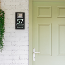 Personalized Solar Modern Door Plaque