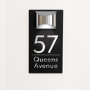 Personalized Solar Modern Door Plaque