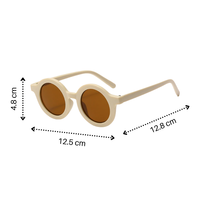 Vintage Round Kids Sunglasses for Ages 1 to 5