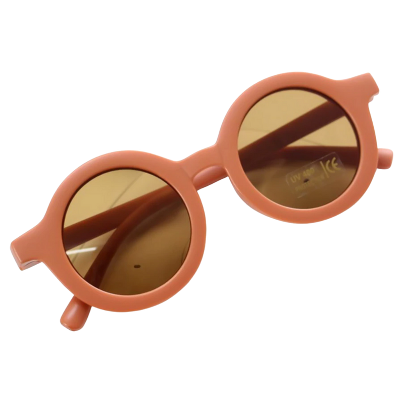 Vintage Round Kids Sunglasses for Ages 1 to 5