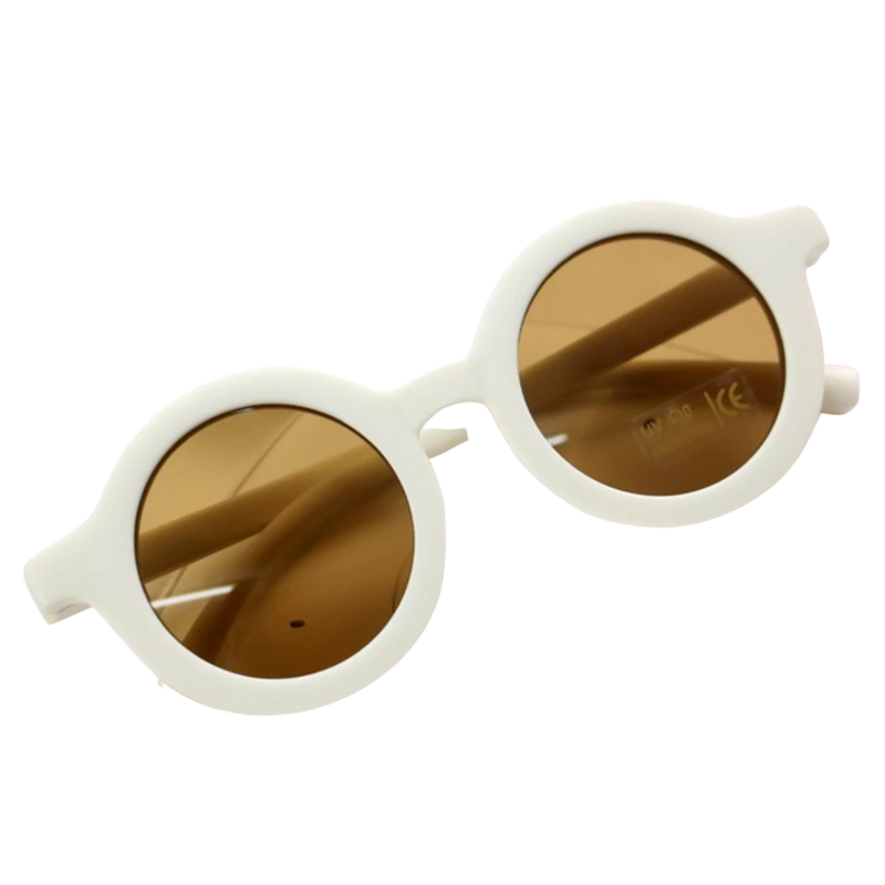 Vintage Round Kids Sunglasses for Ages 1 to 5