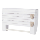 4-in-1 Wall Mounted Plastic Film and Paper Towel Holder