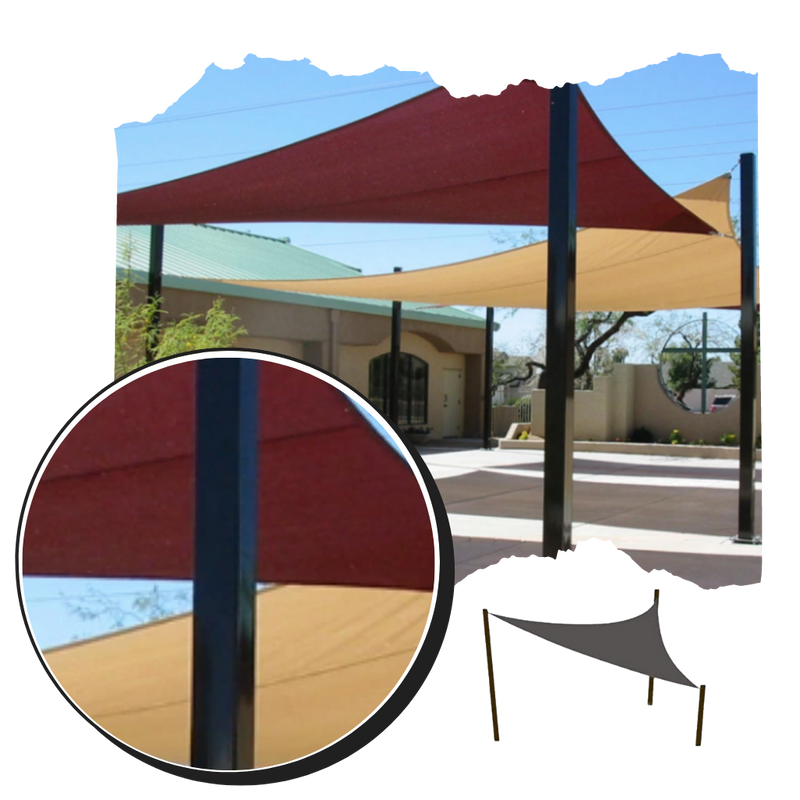 Water Resistant Triangle Sun Shade Sail