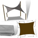 Weatherproof Rectangular Sun Shade sail