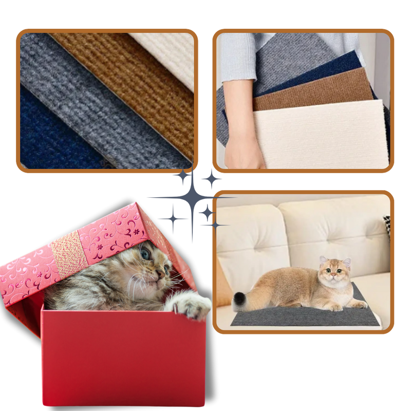 Adhesive Wall Mounted Cat Scratch Pad