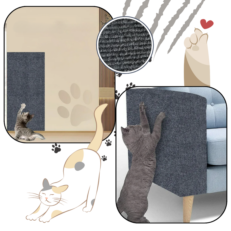 Adhesive Wall Mounted Cat Scratch Pad
