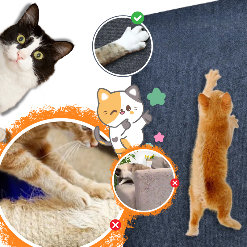 Adhesive Wall Mounted Cat Scratch Pad