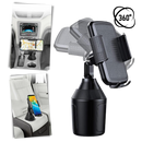 Adjustable Cell Phone Cup Holder Mount
