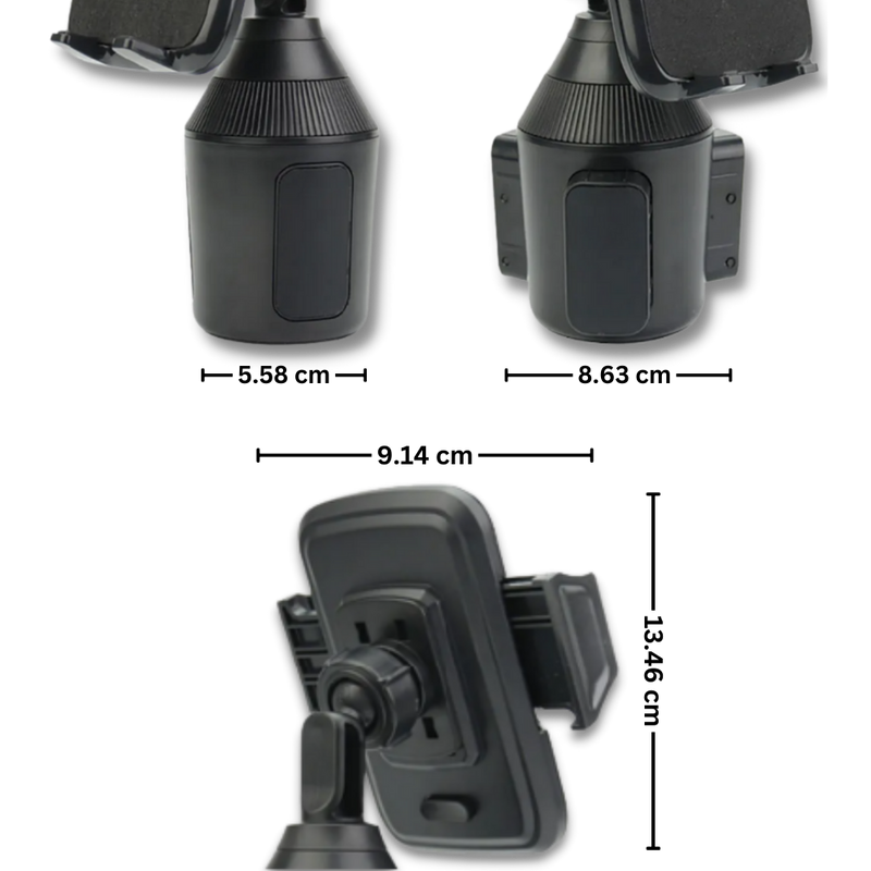 Adjustable Cell Phone Cup Holder Mount