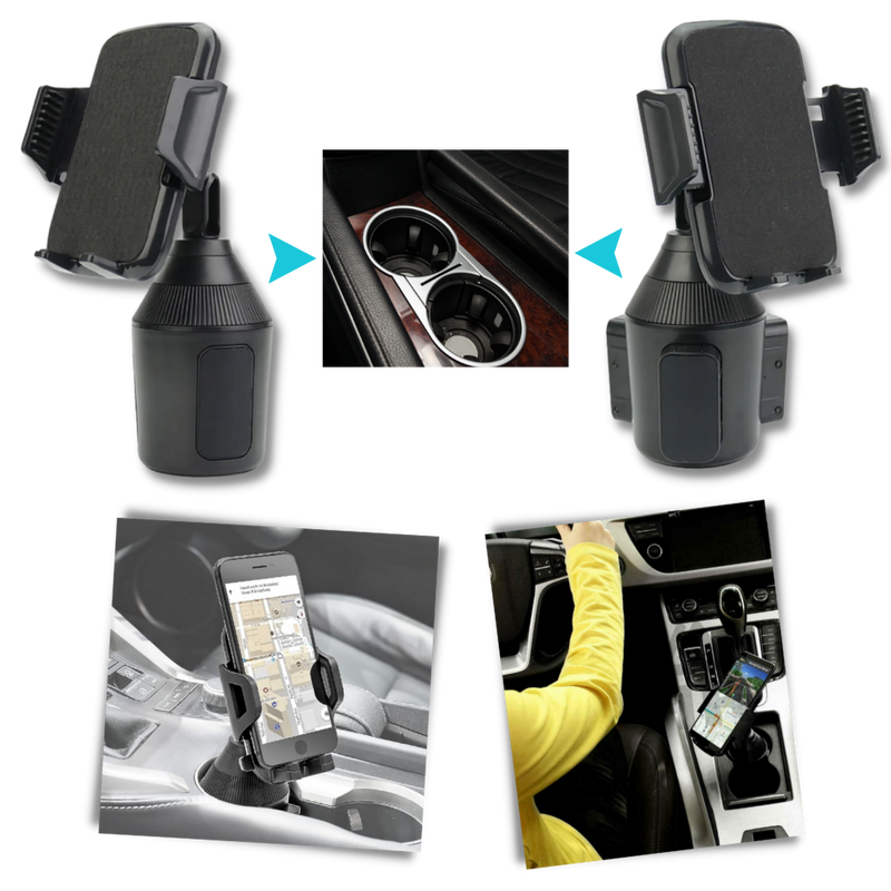 Adjustable Cell Phone Cup Holder Mount