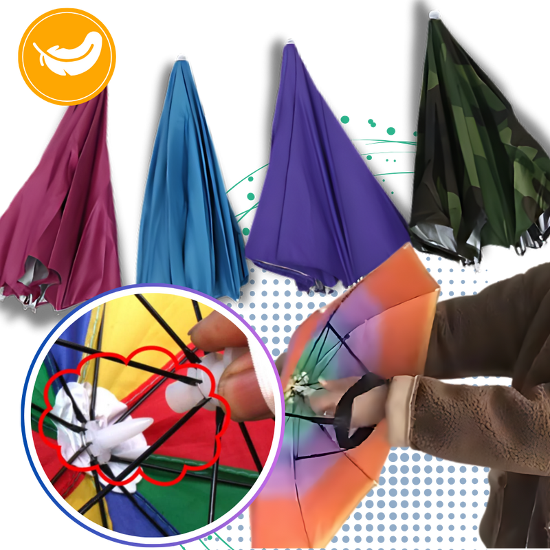 Adjustable Hand-Free Umbrella Hat