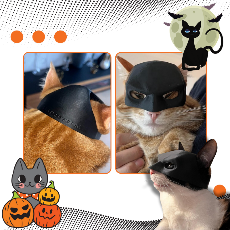 Adorable Batman Cat Mask