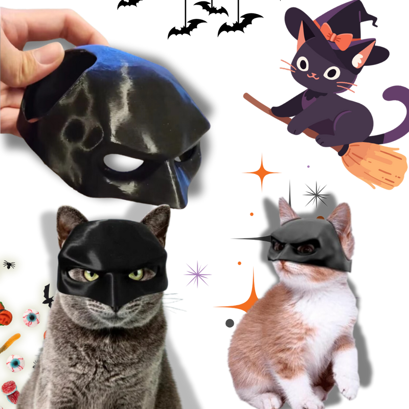 Adorable Batman Cat Mask