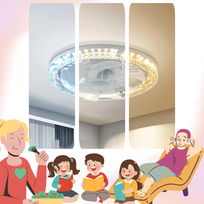Aesthetic Ceiling Fan With Light And Remote