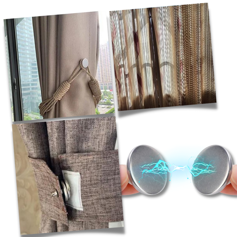 Anti-Leakage magnetic curtain clips