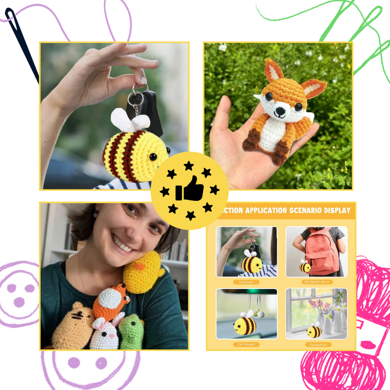 Beginner's Creative Crochet Animal Kits